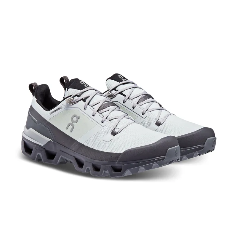 ON Mens Cloudwander Waterproof Hiking Shoes - Glacier-Eclipse-5